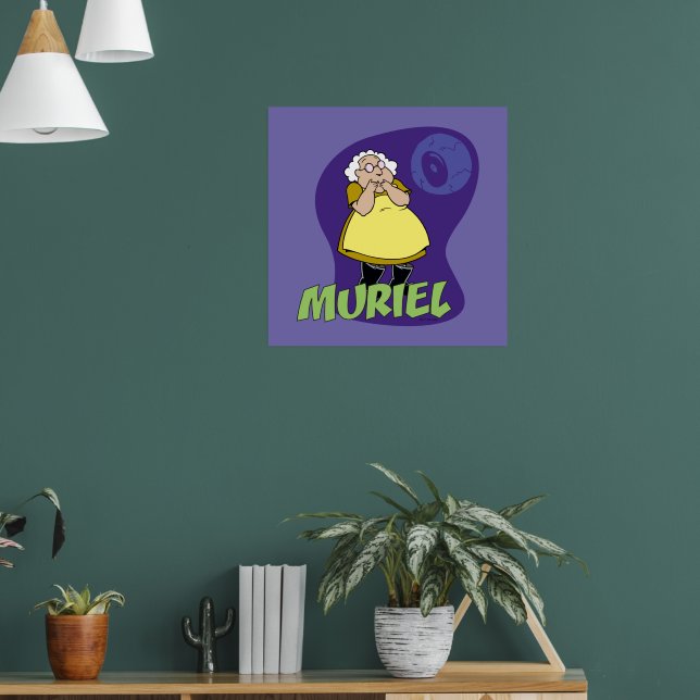 Courage the Cowardly Dog | Muriel Graphic Poster | Zazzle