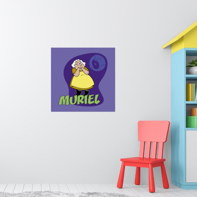 Courage the Cowardly Dog | Muriel Graphic Poster | Zazzle