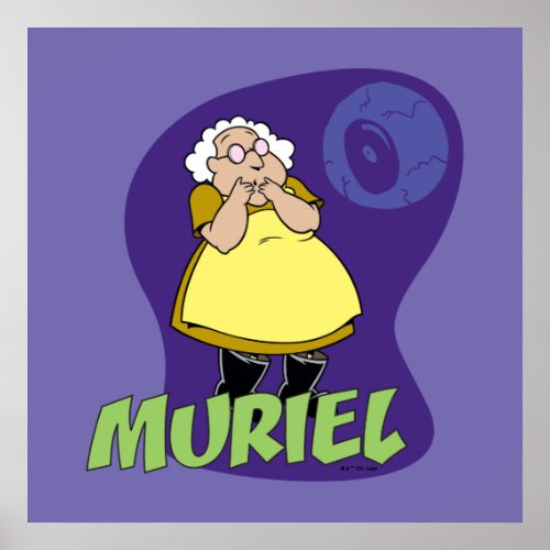 Courage the Cowardly Dog  Muriel Graphic Poster