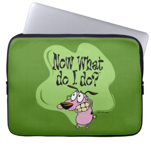 Courage the Cowardly Dog   Now What Do I Do? Laptop Sleeve