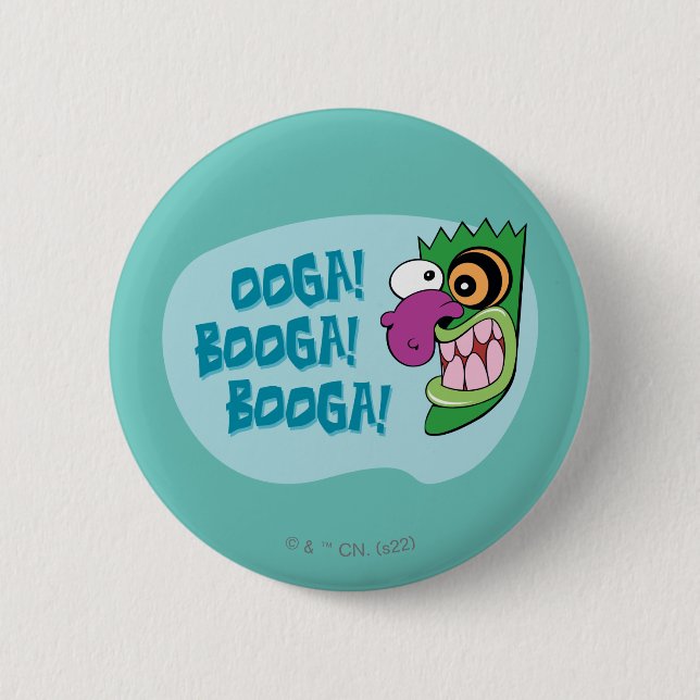 Courage the Cowardly Dog | Ooga Booga Booga! Button (Front)