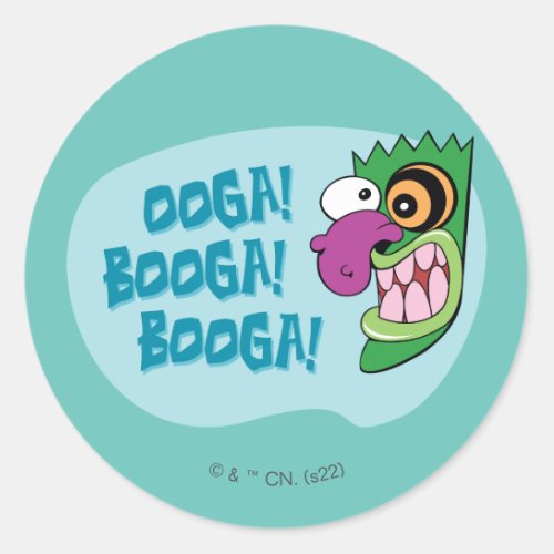 Courage the Cowardly Dog  Ooga Booga Booga Classic Round Sticker