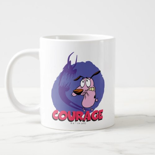 Courage the Cowardly Dog  Shadow Graphic Giant Coffee Mug