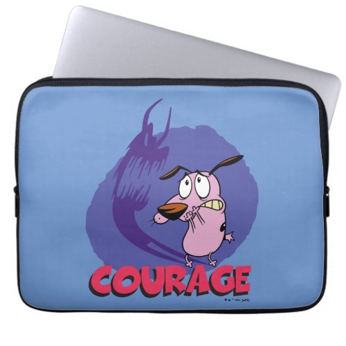Courage the Cowardly Dog  Shadow Graphic Laptop Sleeve