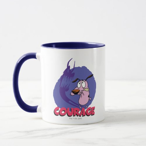 Courage the Cowardly Dog  Shadow Graphic Mug