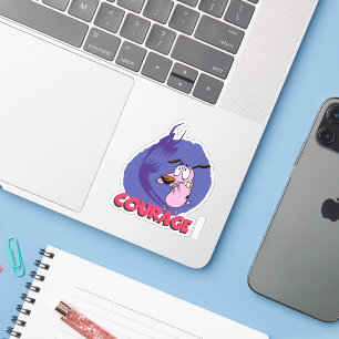 Courage the Cowardly Dog Shadow Graphic Sticker