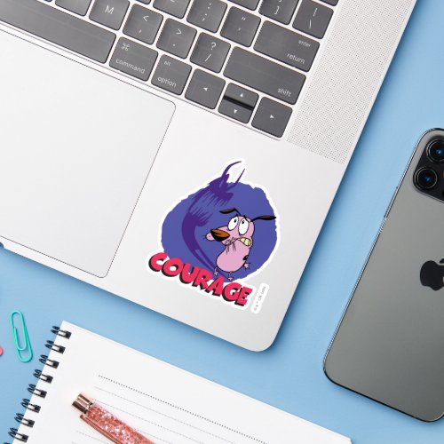 Courage the Cowardly Dog  Shadow Graphic Sticker