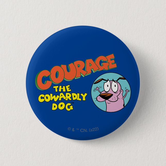 Courage the Cowardly Dog | Show Logo Button (Front)