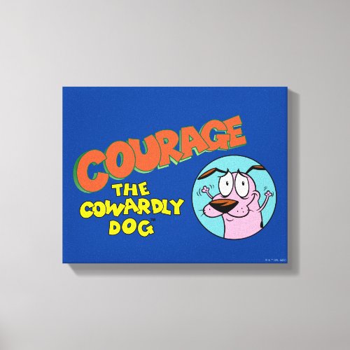 Courage the Cowardly Dog  Show Logo Canvas Print