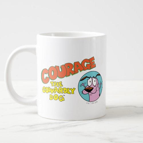 Courage the Cowardly Dog  Show Logo Giant Coffee Mug