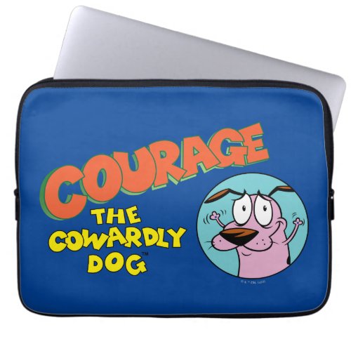 Courage the Cowardly Dog  Show Logo Laptop Sleeve