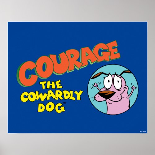 Courage the Cowardly Dog  Show Logo Poster