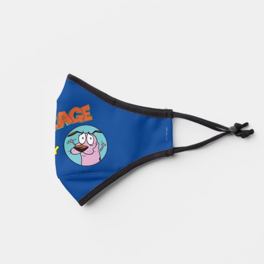 Courage the Cowardly Dog | Show Logo Premium Face Mask (Left)