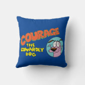 Courage the Cowardly Dog | Show Logo Throw Pillow | Zazzle