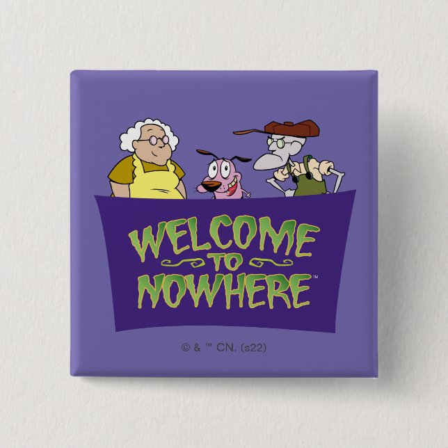 Courage the Cowardly Dog | Welcome To Nowhere Button (Front)