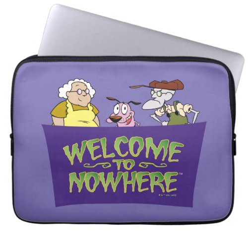 Courage the Cowardly Dog  Welcome To Nowhere Laptop Sleeve