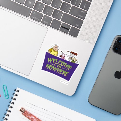 Courage the Cowardly Dog  Welcome To Nowhere Sticker