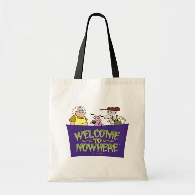 Courage the Cowardly Dog | Welcome To Nowhere Tote Bag (Front)