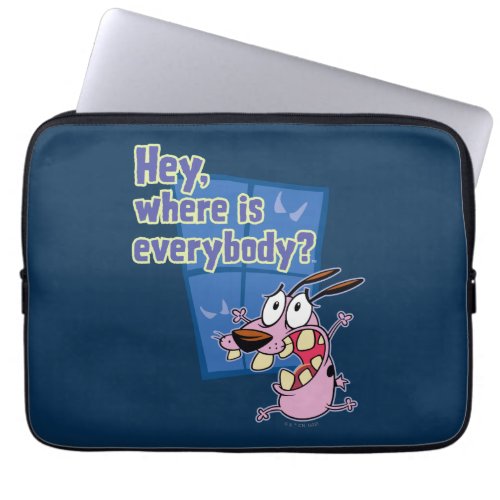 Courage the Cowardly Dog  Where is everybody Laptop Sleeve