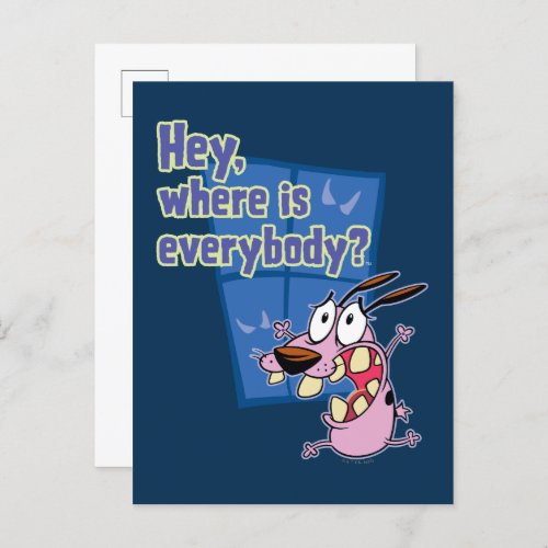 Courage the Cowardly Dog  Where is everybody Postcard