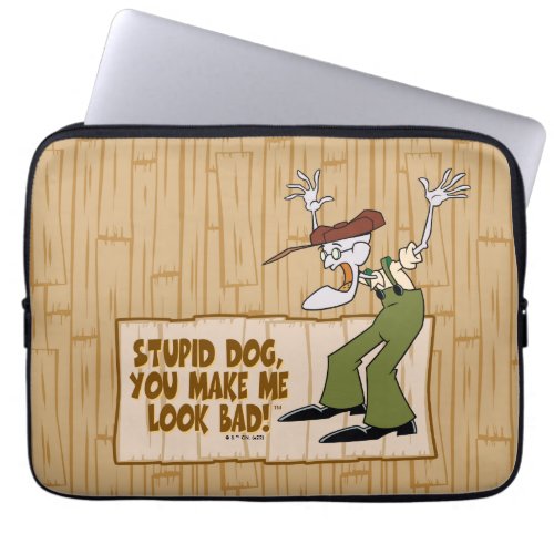 Courage the Cowardly Dog  You Make Me Look Bad Laptop Sleeve