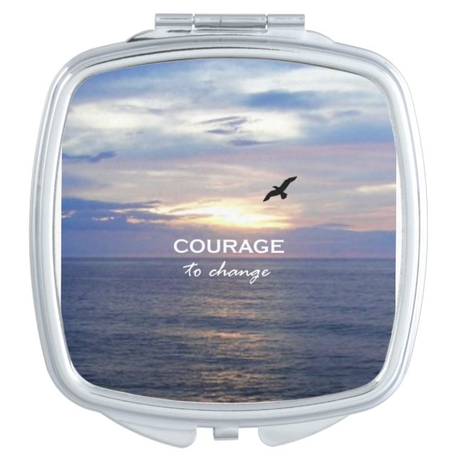 Courage to Change Compact Mirror (Front)