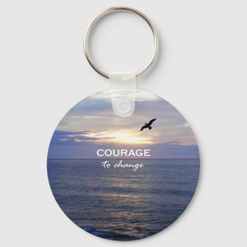 Courage To Change Keychain