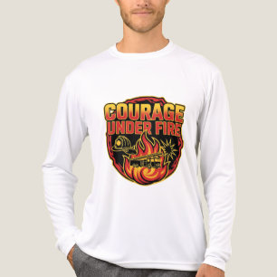 Courage Under Fire – Firefighter Hero Tee
