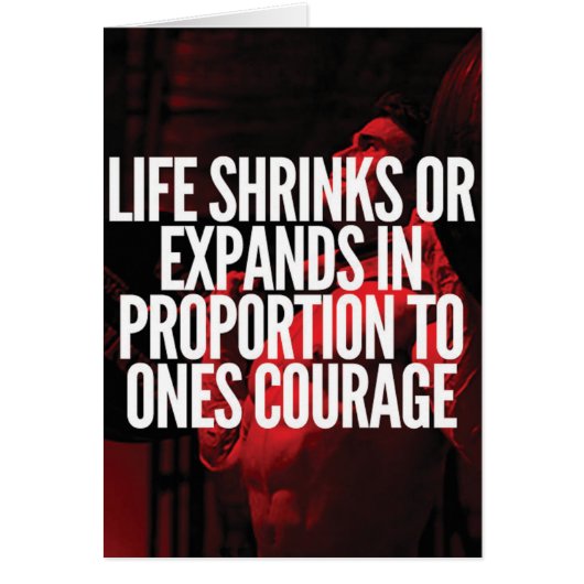 Courage - Workout Motivational Cards (Front)