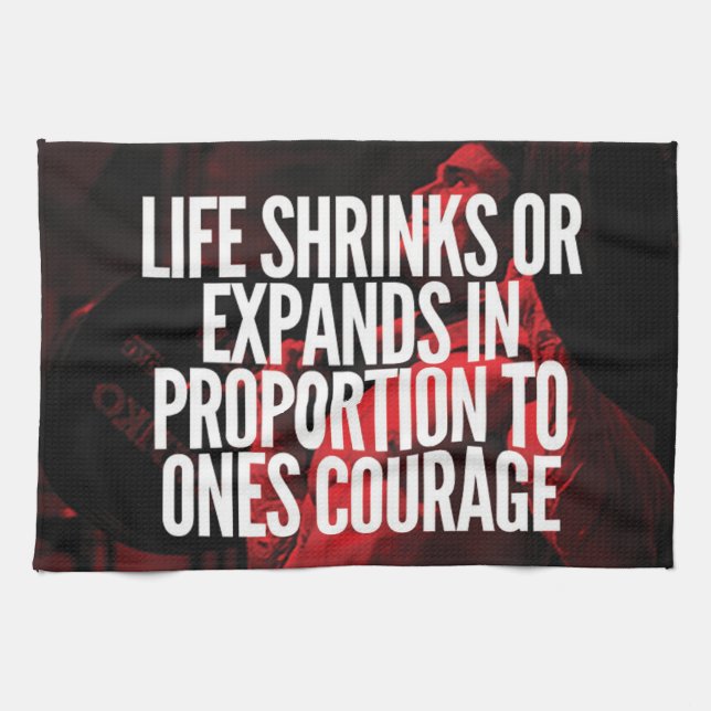 Courage - Workout Motivational Towel (Horizontal)