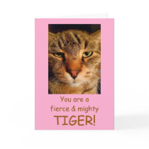 Courageous Cat Breast Cancer Support Card