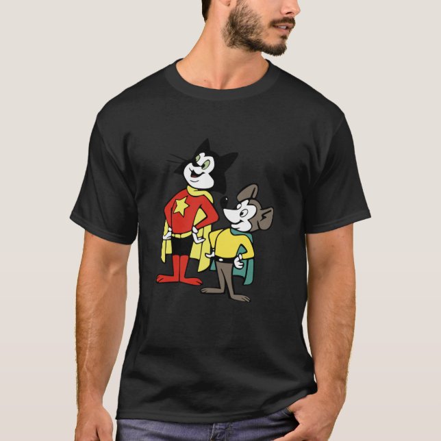 Courageous Cat with Minute Mouse T-Shirt (Front)