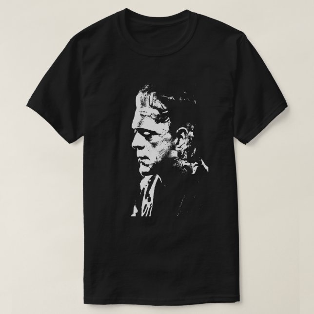 Courageous Good Frankenstein Horror Retro T-Shirt (Design Front)