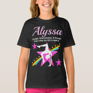 COURAGEOUS GYMNAST PERSONALIZED T SHIRT