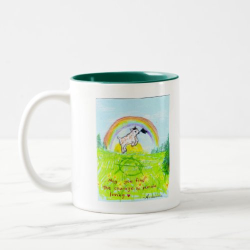 Courageous Heart Anarchist Goat Two_Tone Coffee Mug