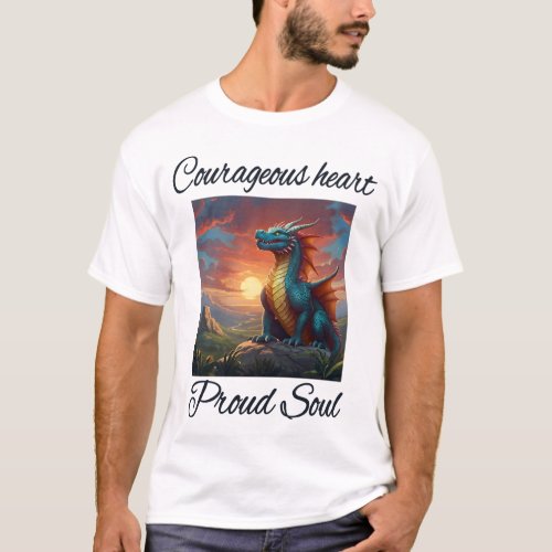 courageous heart proud soul T_Shirt