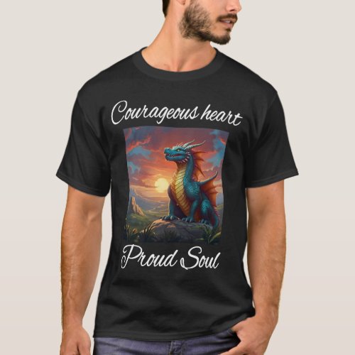 courageous heart proud soul  T_Shirt