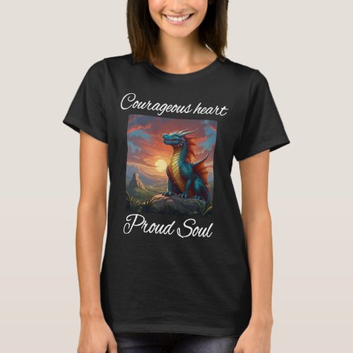 courageous heart proud soul T_Shirt