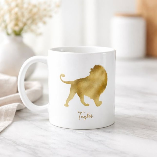 Courageous Lion Coffee Mug (Creator Uploaded)