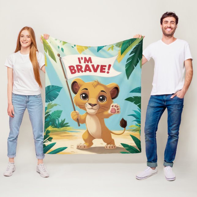 Courageous Little Dog with a Bandage Fleece Blanket (In Situ)