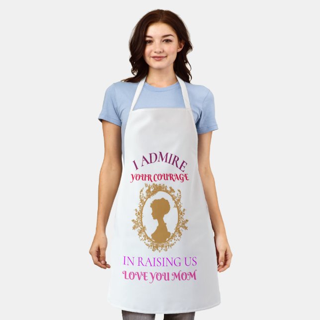 courageous mom apron (Worn)
