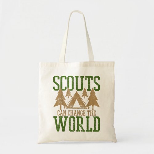 Courageous Passion Scout Scouts Camp Leader Hiking Tote Bag