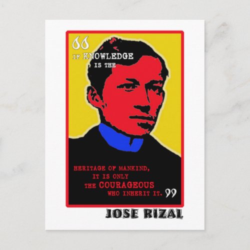 Courageous Rizal Postcard