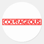 Courageous Stamp Classic Round Sticker