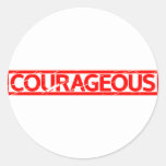 Courageous Stamp Classic Round Sticker
