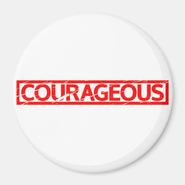 Courageous Stamp Magnet (Front)