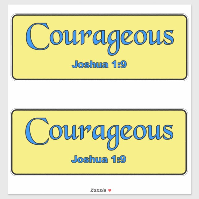 Courageous Sticker (Sheet)