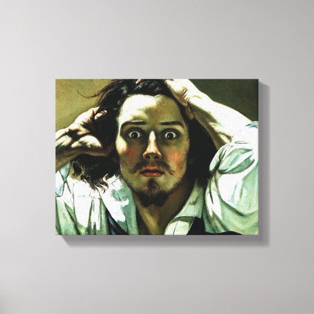 Courbet The Desperate Man Canvas Print (Front)