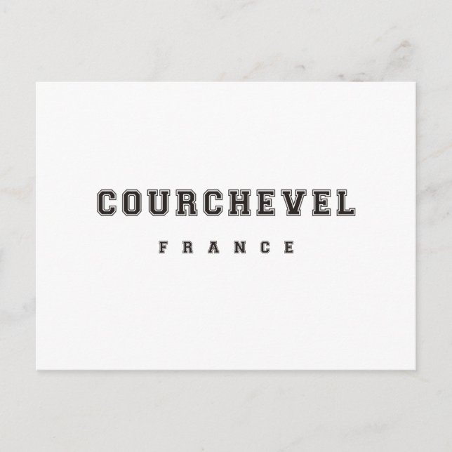 Courchevel France Postcard (Front)