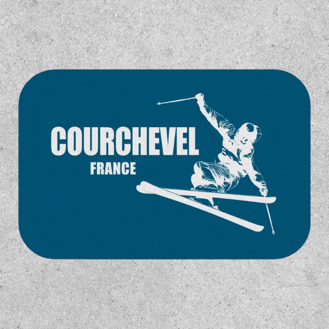 Courchevel France Skier Patch (Front)